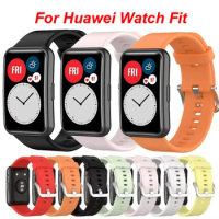 Silicone Original Strap For Huawei Watch Fit Bracelet Smartwatch Watchband For Huawei Watch Fit New Replacement Soft Wristband