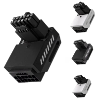 Bộ Chuyển Đổi PCIe 5.0, 600W, 12 + 4pin, Góc phải 90 độ, Đầu nối GPU 16pin, Tương thích với RTX 3090