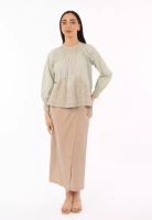 East India Company East India Company - Chelsea - Smocked Embroidered Boho Blouse