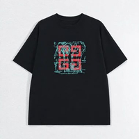 Kaos GIVENCHY 4G GRAPHIC RED GREEN BLACK TSHIRT 100% ORIGINAL Size XL
