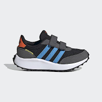 Adidas Run 70s CF K [GW1490] 中童 慢跑鞋 運動 休閒 復古 緩震 舒適 麂皮 穿搭 黑灰藍