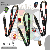 Lanyard Ironman Captain America Spiderman Guardian of Galaxy ID Card Marvel Custom Kartun Tali Gantu