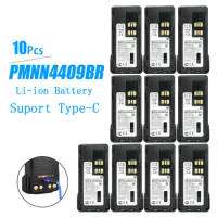 10PCS PMNN4409 BR Type-C USB Rechargeable Battery for XPR3300 XPR3500 XPR7350 XPR7380 GP328D DGP5050 APX 1000 Two Way Radios