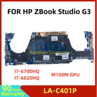 PAW5U LA-C401P For HP ZBook Studio G3 15 G3 Laptop Motherboard with I7-6700HQ I7-6820HQ CPU M1000M 2G GPU 842416-001 100% Tested