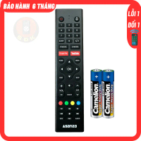 Điều khiển Tivi ASANZO Giọng Nói, Kèm Pin, Remote TV ASANZO giọng nói.