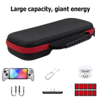 For Nintendo Switch Hori Split Pad Pro Controller Carrying Case Storage Bag Gamepad Protection Box Travel Pouch Game Card Slot
