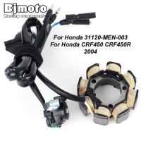 Motorcycle Generator Stator Coil For Honda CRF450 CRF450R 2004 31120-MEN-003