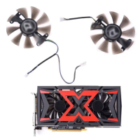 2x 85mm PLD10015B12H 0.55A RX580 RX590 for POWERCOLOR DATALAND Radeon 580 590 Red Devil Graphics Card Cooling Fan