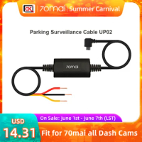 70mai Parking Monitoring Cable Hardware Kit UP02 For 70mai Dash Cam DVR 4K A800S A500S D06 D07 D10 M300 Low Battery Protection