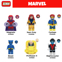 [BricksNation] Mainan Cowok Action Figur Minifigur Marvel X Men Magneto Cyclops Wolverine Mainan Kar