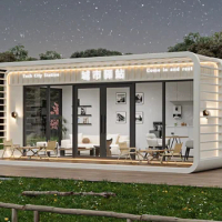 Prefabricated booth, luxury cabin kiosk, capsule container villa,garden summer holiday house