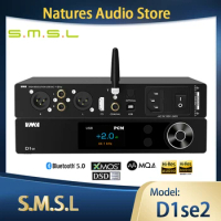 SMSL VMV D1se2 HIFI Decoder Full MQA Audio DAC Desktop Pre-amp Bluetooth 5.0 ES9039MSpro With Remote Control