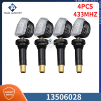 13506028 TPMS 433MHZ Tire Pressure Monitor System Sensor 4PCS For Opel Adam Ampera Antara Astra J/K Corsa D/E Insignia Meriva B