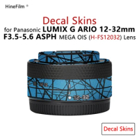 Lumix G 12-32mm Lens Sticker Wrap Cover Skin For Panasonic Lumix G 12-32 f/3.5-5.6 Lens Decal Anti-Scratch Protector Coat