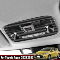 For Toyota Aqua 2021 2022 SIENTA 10 seris car interior Roof accessories Front Rear Reading lamp Lampshade Panel Cover Sticker