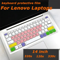 Waterproof Soft Silicone Protector Skin Keyboard Cover for Lenovo IdeaPad 320s 120s 330c 14 Inch Laptop Film Ultra-thin