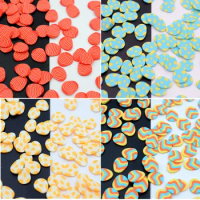 50gEaster Eggs Polymer Clay Slices Nail Art Accessories Easter Bunny Sequins For Nail Design Soft Pottery Slimes Manicure Flakes