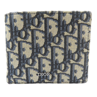 【二手名牌BRAND OFF】Dior 迪奧 藍色 短夾