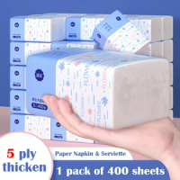 1pack/480 ply Paper towels virgin wood pulp paper 4 ply thickened napkins facial tissue factory wholesale Environmental friendly