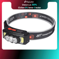 Suksestech Headlamp Senter Kepala 7 Mode Cahaya LED Multifungsi FREE USB Type C -Headlamp-HX-810 Mer