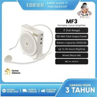 EDIFIER MF3 Speaker Portable Voice Amplifier With Mic in , Aux in With Battery 2200mAh WHITE
