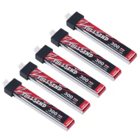 5pcs iFlight Fullsend 1S HV 300mAh 40C Lipo Battery with JST-PH2.0 Charge Plug for Alpha A65 Tiny Whoop drone part