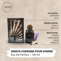 Parfum Original Zimaya Charisma Pour Homme 100ml edp
