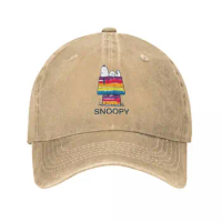 Snoopy Rainbow Dog House Men Women Baseball Caps Distressed Denim Hats Cap Casual Outdoor Activities Gift Snapback Hat