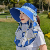 Sun protection and UV protection sun hat for summer farm work, orchard, tea picking, face protection