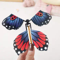 Eye-catching Butterfly Ornament Realistic Wind-up Butterfly Toys for Surprise Explosion Box 10pcs Magic Toy for Book for Putting