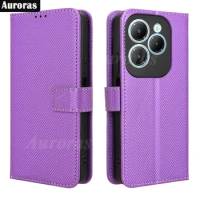 Auroras For Infinix Hot 40 Pro Flip Wallet Cover Card Bag Magnetic Leather Supportable Phone Case For Infinix Hot 40