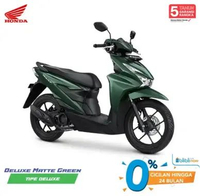 Honda New BeAT DELUXE CBS ISS Sepeda Motor Deluxe Green Pontianak