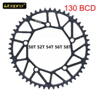 130BCD Chainring Aluminum Alloy Folding Bike Chainwheel 50T 52T 54T 56T 58T 130 BCD Road Bicycle Chainring 6/7/8/9 Speed