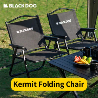 Naturehike BLACKDOG Kermit Folding Chair for Outdoor Camping Beach Fishing Picnic Travel Chairs Backrest Lightweight Portable