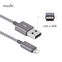 moshi Integra Lightning to USB-A 充電線/編織傳輸線(1.2m iPhone充電線)