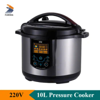 Electric Rice Cooker 10L IMD Full Touch Panel Pressure Cooker Multi-function Stainless Steel Commercial or Household