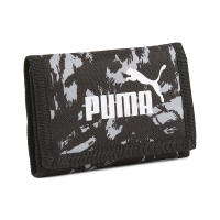 【PUMA】錢包 Phase AOP Wallet 黑 灰 零錢袋 皮夾 短夾(054364-07)
