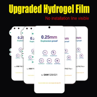 100pcs 0.25mm Upgraded Hydrogel Film For Samsung Galaxy S23 S22 S21 S20 Plus S9 Note 8 Note 9 S10 Plus Note 10 Note 20 Ultra