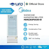 MIDEA MDRZ262FGG30 SHOWCASE KAPASITAS 186 LITER