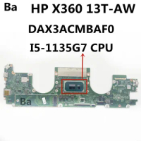 For HP X360 13T-AW DAX3ACMBAF0 Laptop Motherboard CPU I5-1135G7