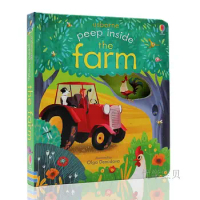 Usborne Peep Inside the farm English Educational flap Picture Books Baby Early Childhood gift For kids reading