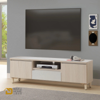【WAKUHOME 瓦酷家具】Mitte暖調木質5.3尺電視櫃-含岩板-A014-K923-1