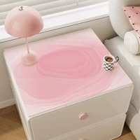 全城熱賣 - 床頭櫃墊子輕奢高級感防水防燙免洗桌面臺麵保護墊洗衣機防塵墊子幻夢玫瑰40*40cm