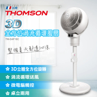 【THOMSON】3D全方位渦流循環風扇 TM-SAF18C(循環扇 電扇 電風扇 渦流 8吋 前後外框可拆洗)