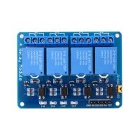 4-Way Relay Module Single Chip Microcomputer Expansion Board Control 5V 12V 24V