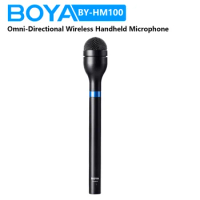 BOYA BY-HM100 XLR Dynamic Omni-Directional Wireless Handheld Microphone for ENG Interviews News Gathering Video Recoding Youtube