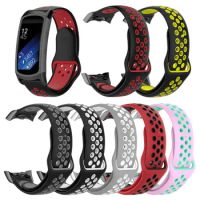 Breathable Silicone Strap For Samsung Gear Fit2 Fit 2 Pro R365 Smart Wristband Sports Bracelet Belt For Gear Fit 2 R360 Correa