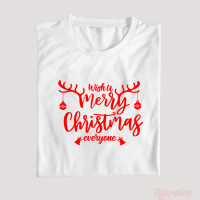Baju Kaos Natal Anak Unisex Meery Christmas Everyone / Atasan Natalan Seragam Sekolah Minggu untuk u