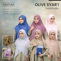20pcs - Premium Olive Syari Polos Zaryta Segiempat Umama Scarf