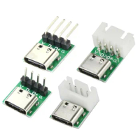 1-10PCS USB TYPE-C to DIP PCB Connector Pinboard Test Board Solder Female Dip Pin Header Adapter